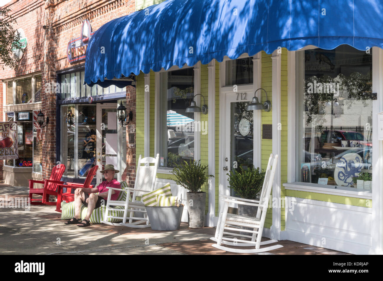 Whimsy roost store dans le quartier historique de Georgetown, Caroline du Sud, USA Banque D'Images