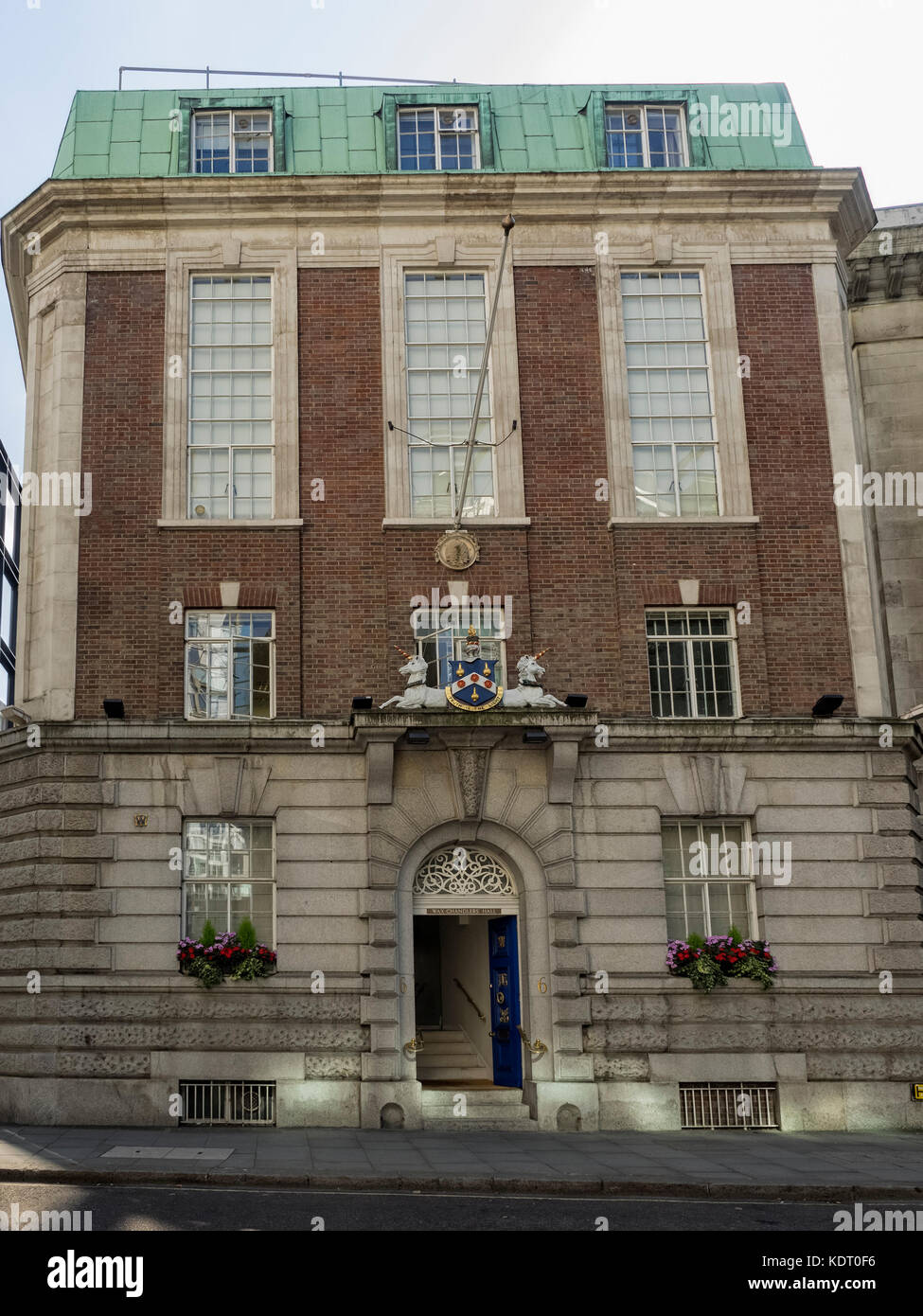 LONDRES, Royaume-Uni - 25 AOÛT 2017 : vue extérieure du Wax Chandlers’ Hall de Gresham Street Banque D'Images