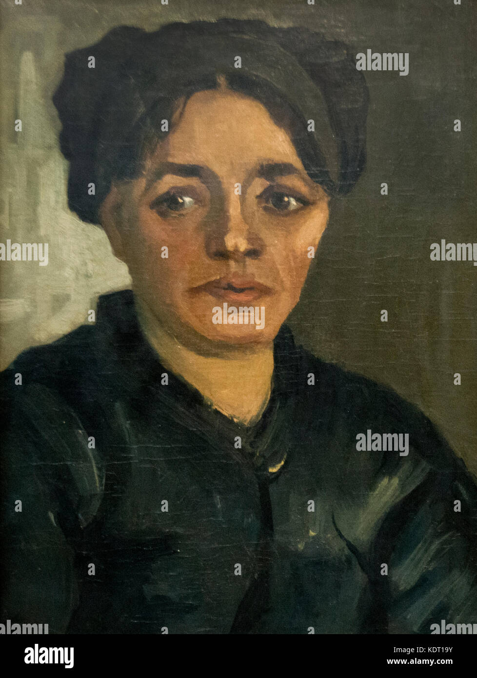 Vincent van Gogh - Tête d'une femme (1884) Banque D'Images