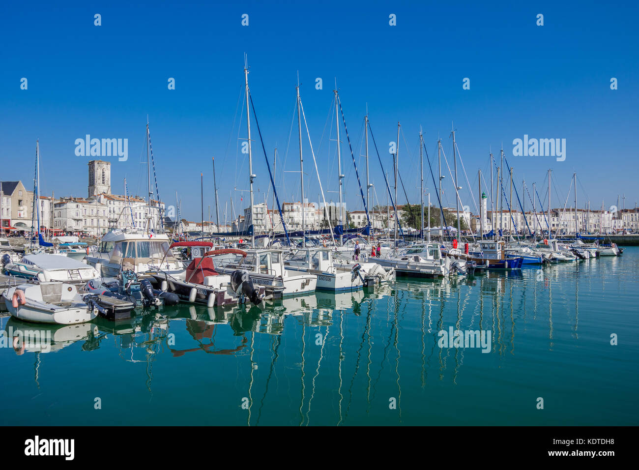 Le vieux port (vieux port) de la Rochelle, charente-maritime, France. Banque D'Images