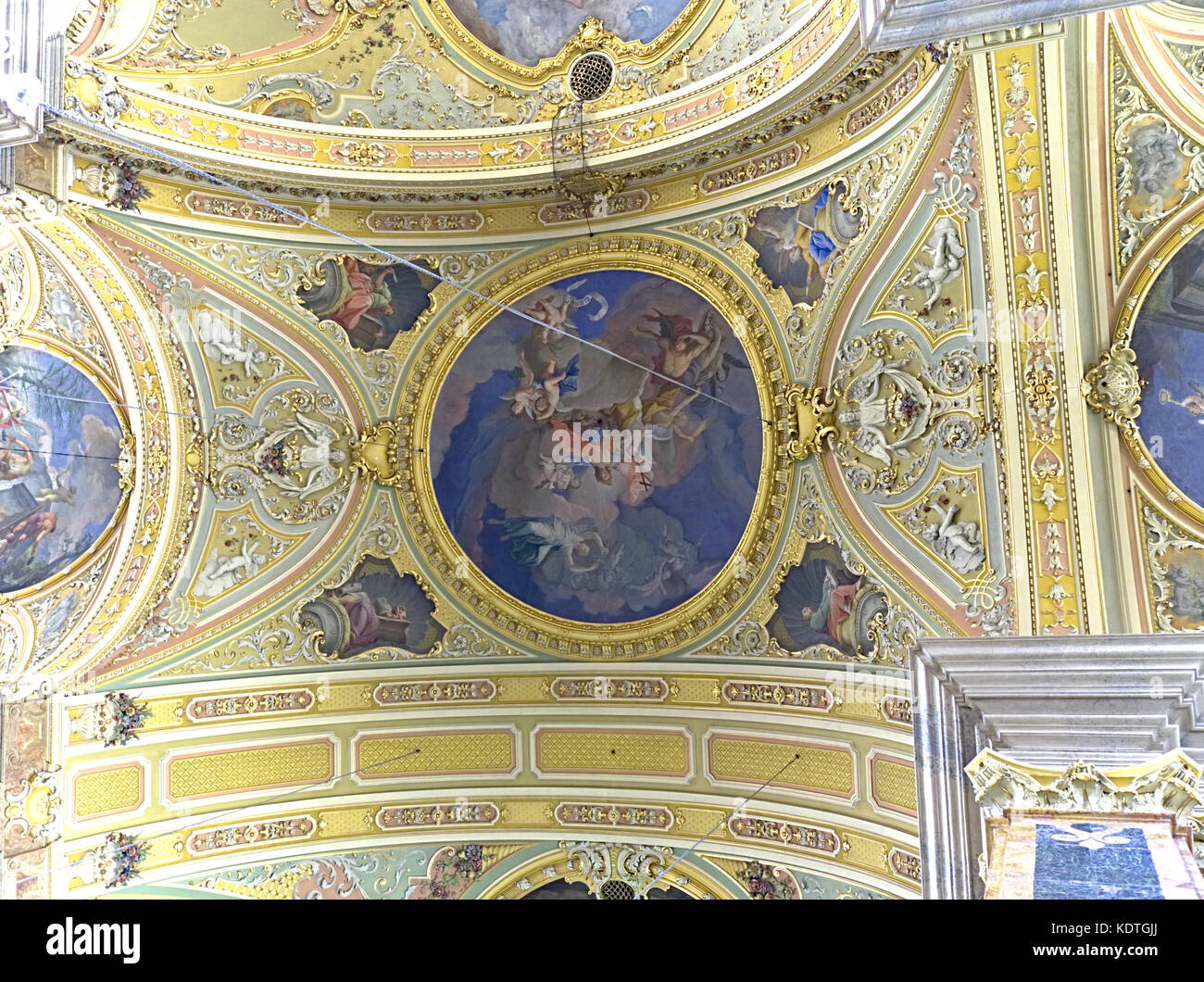 Bressanone Alto Adige Italia. Brixen Italie Tyrol du Sud. L'intérieur, Duomo di Bressanone (Cattedrale di Santa Maria Assunta e San Cassiano), peinture mad Banque D'Images