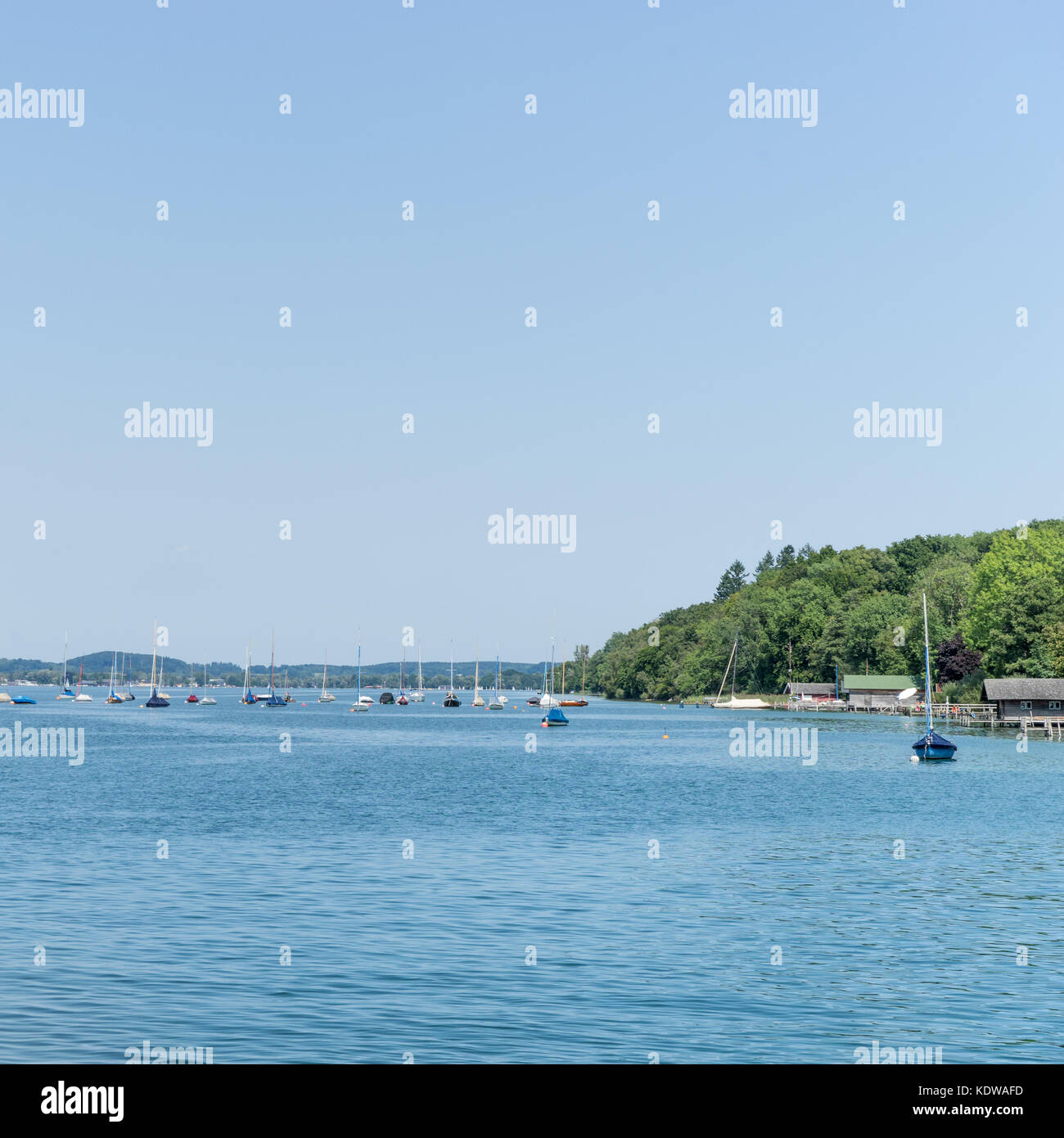 Château ammerland au lac de Starnberg en Bavière, Allemagne Banque D'Images