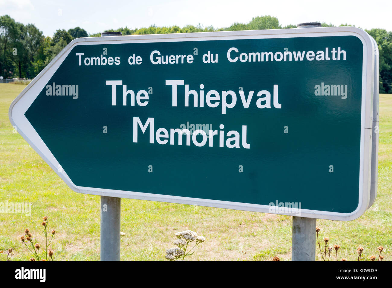 Le Mémorial Thiepval Thiepval Albert Peronne somme hauts-de-France France Banque D'Images