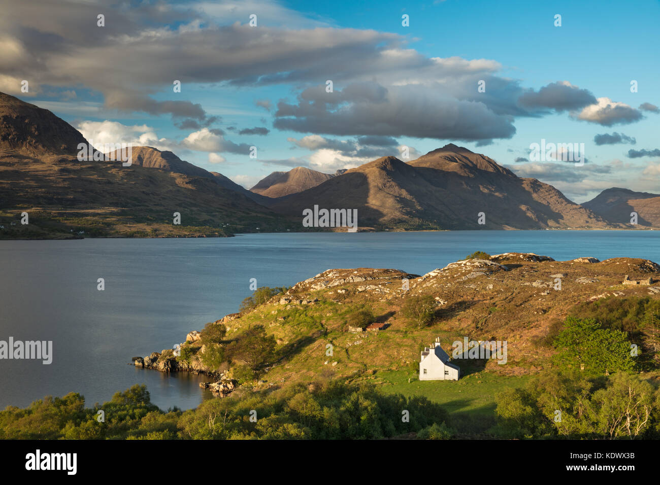 Mauvais Callda Liatach Beinn Alligin et avec, Wester Ross, Scotland, UK Banque D'Images