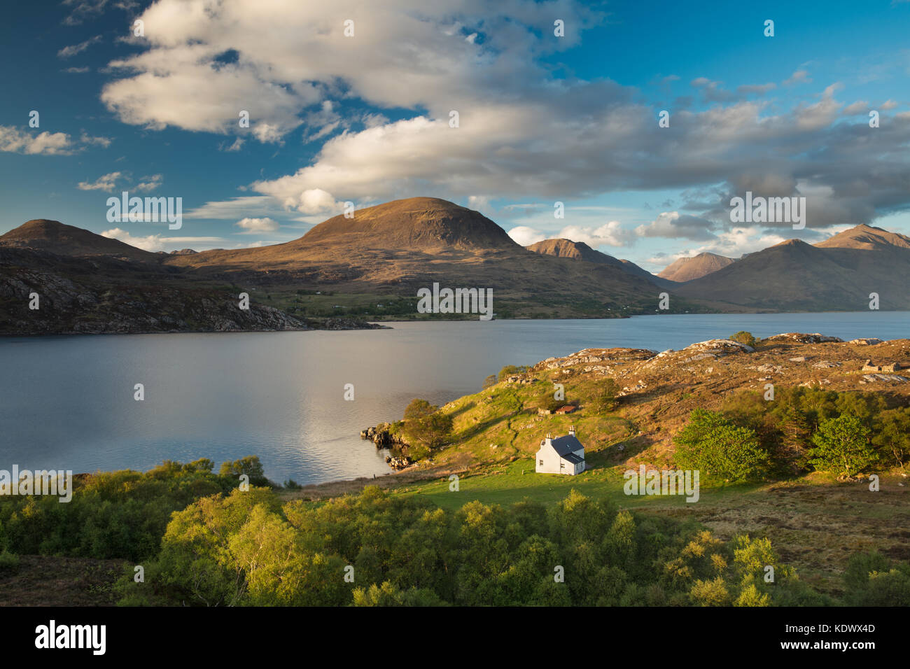 Mauvais Callda Liatach Beinn Alligin et avec, Wester Ross, Scotland, UK Banque D'Images