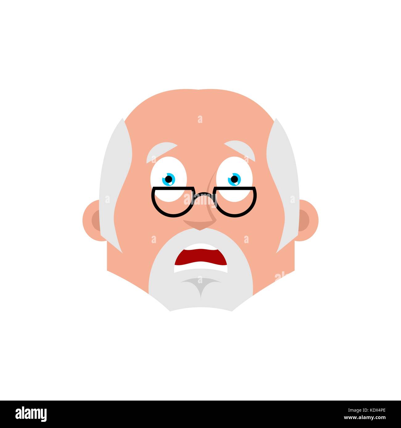 Médecin peur émotion avatar. médecin peur icônes emoji. vector illustration Illustration de Vecteur