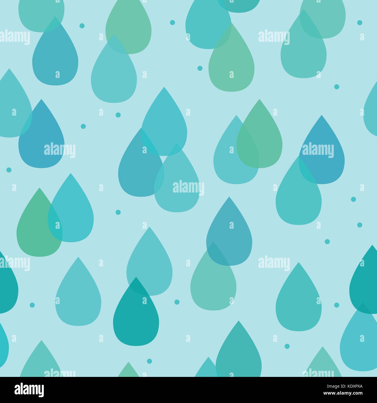 Modèle transparent avec des gouttes de pluie Illustration de Vecteur