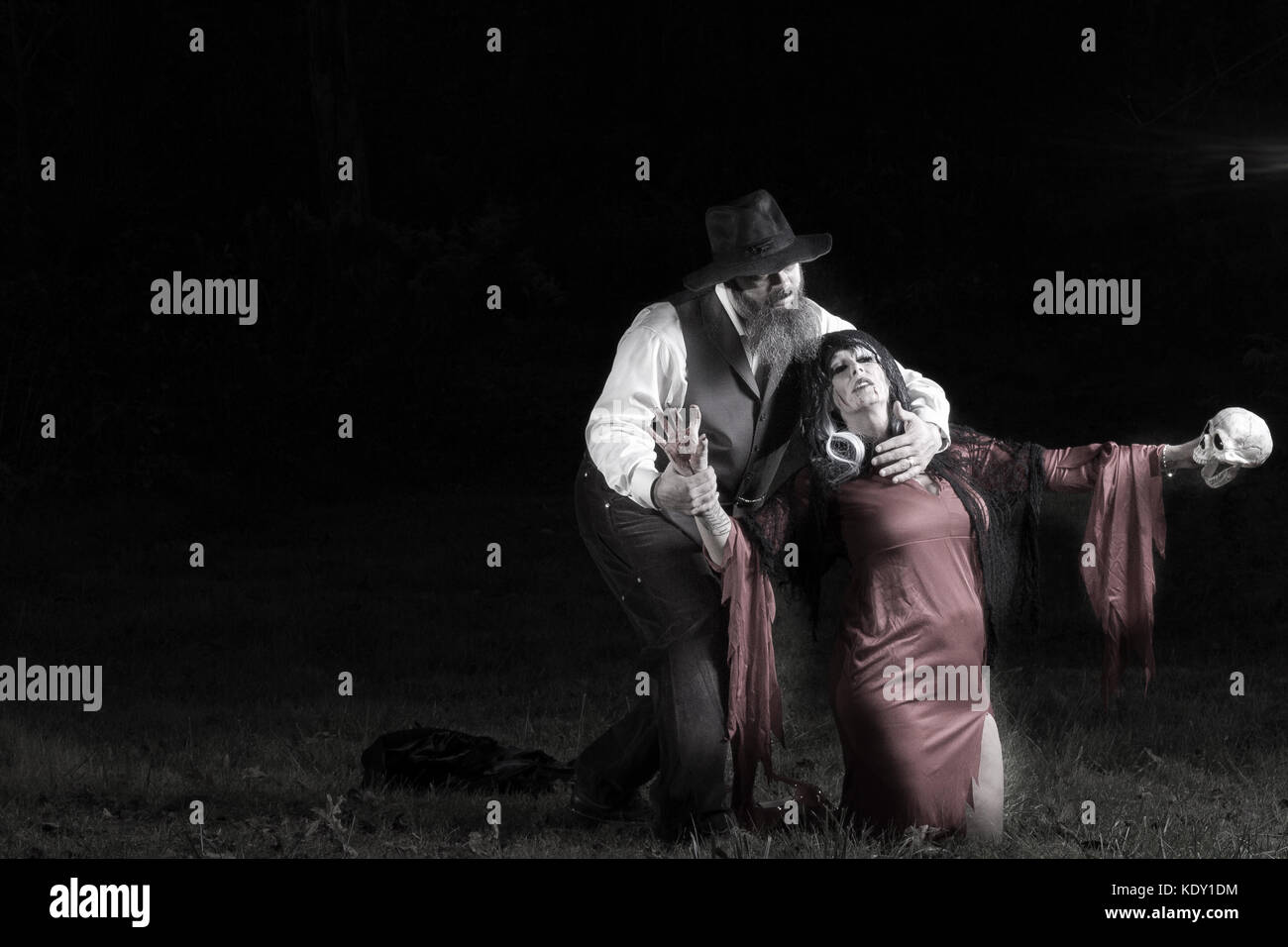Undertaker vs Vampire Banque D'Images