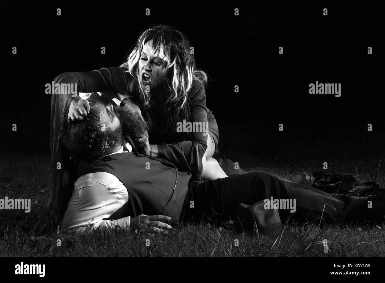 Undertaker vs Vampire Banque D'Images
