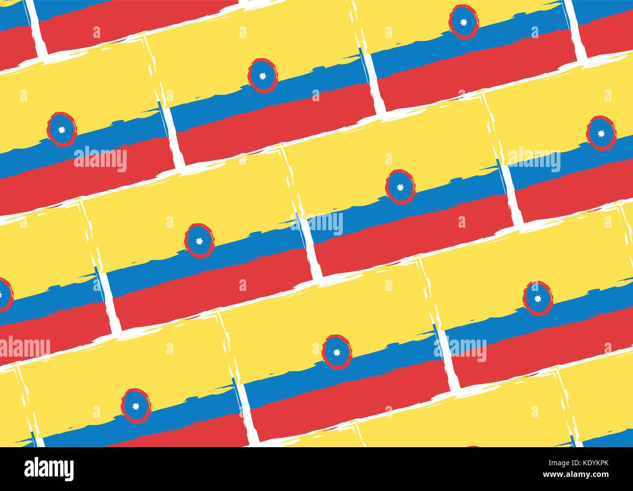 Abstract Colombie drapeau ou bannière vector illustration Illustration de Vecteur