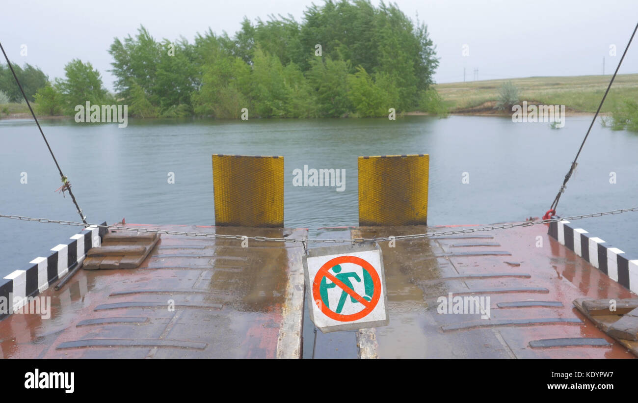 Vue depuis le ferry. Bateau ferry. Voyager dans le ferry Banque D'Images