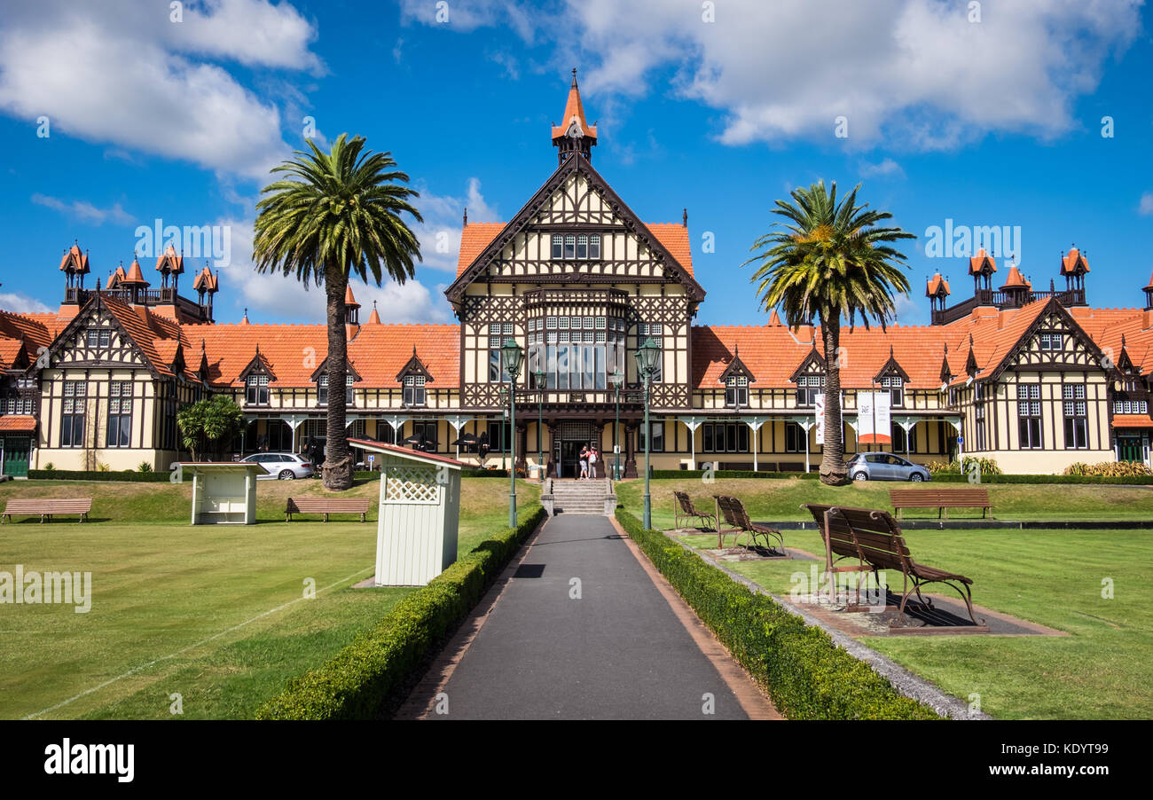 Musée de Rotorua Te Whare Taonga o Te Arawa, Nouvelle-Zélande Banque D'Images
