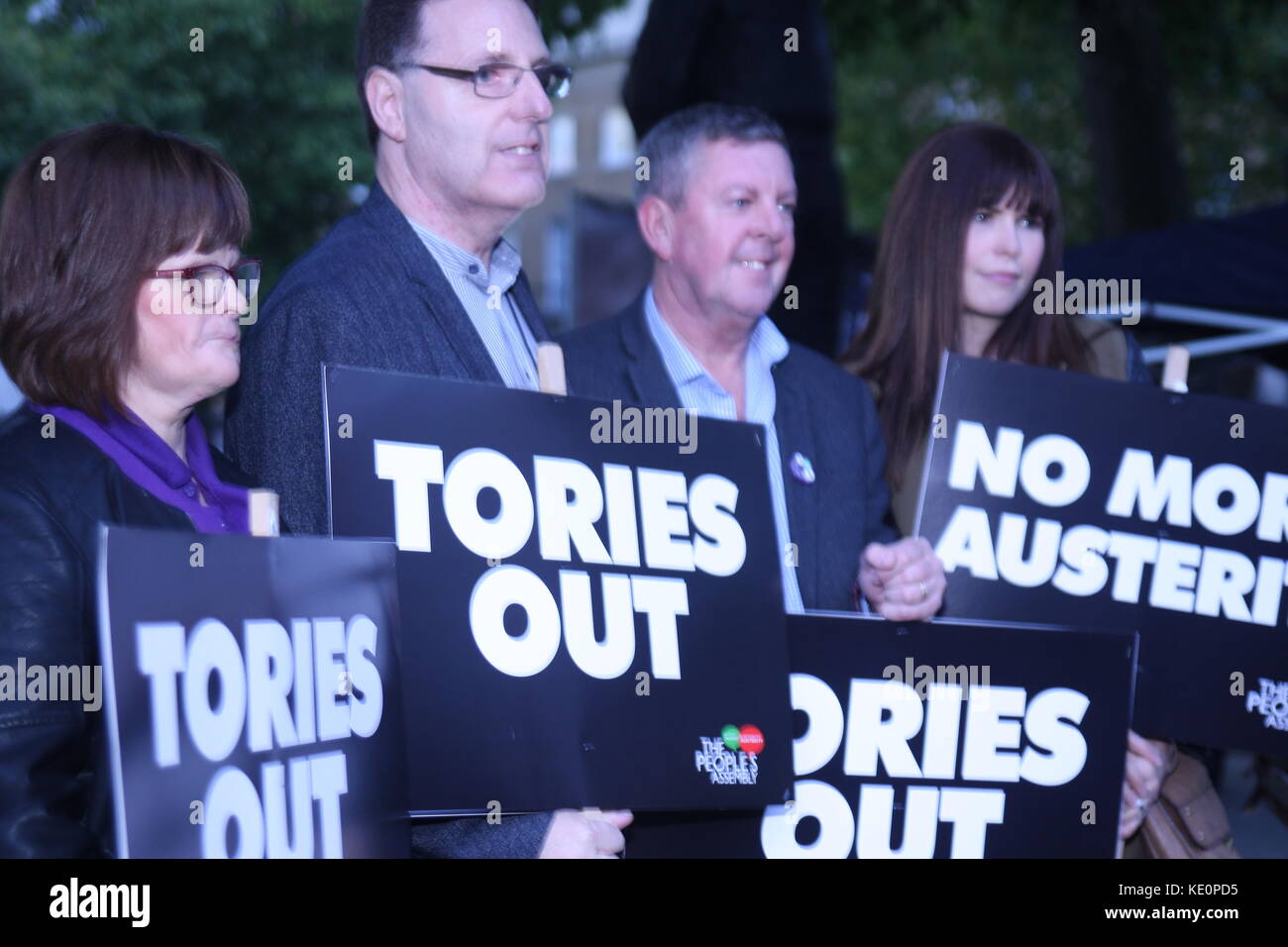 Londres, Royaume-Uni. 17 octobre 2017. Le TUC est titulaire d'un rassemblement à Westminster pour protester contre le 1 % cap sur payrises aux employés du gouvernement. Roland ravenhill/Alamy live news Banque D'Images
