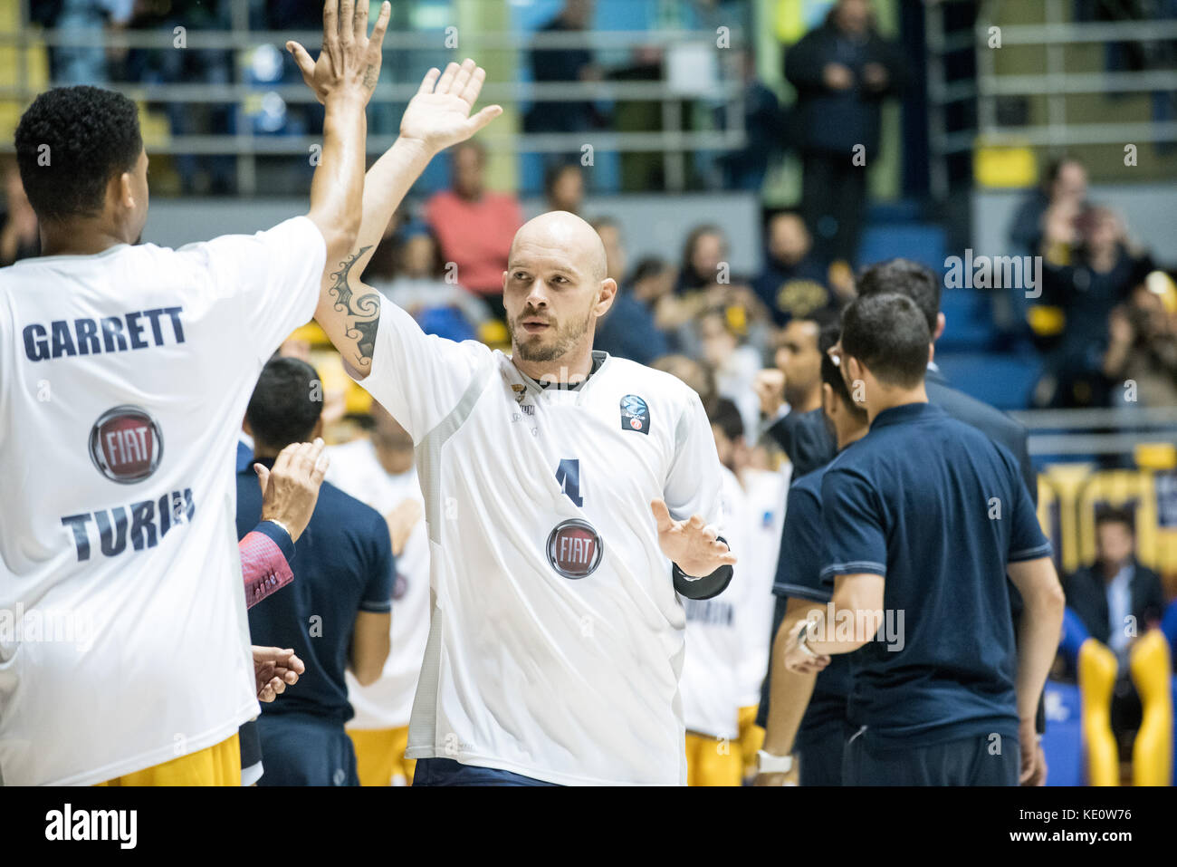 Turin, Italie. 17 oct, 2017. davide parente (Fiat)) au cours de l'Eurocup match torino fiat auxilium vs morabanc Andorre à palaruffini. torino, 17 octobre 2017, l'Italie. crédit : Alberto gandolfo/Alamy live news Banque D'Images