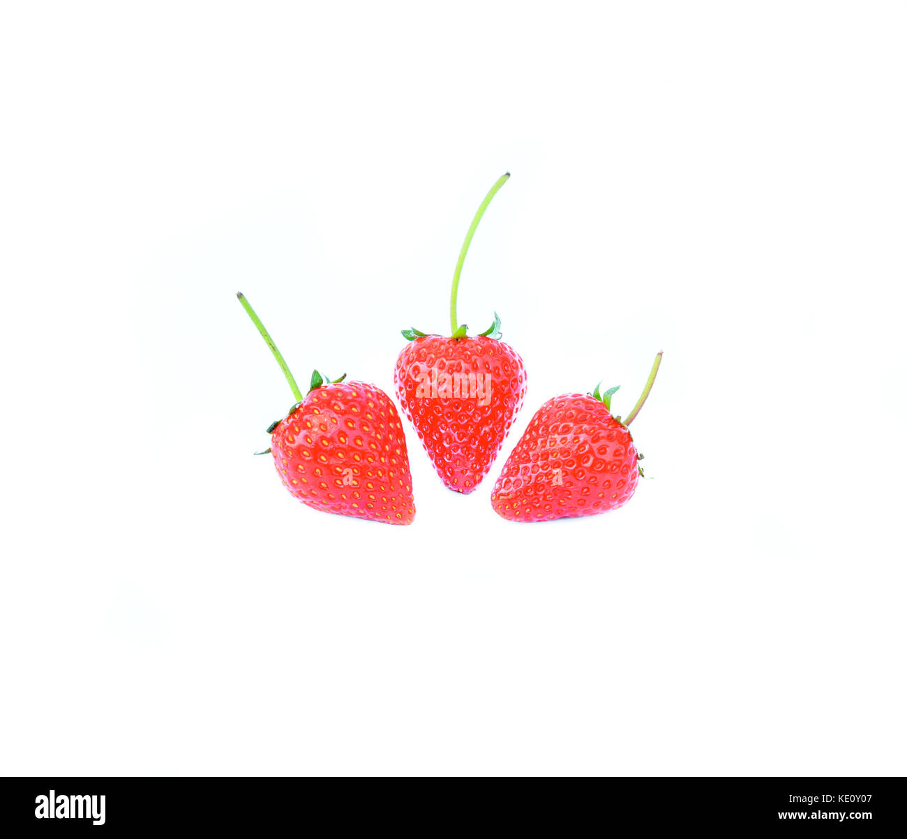 Strawberry isolé sur fond blanc Banque D'Images
