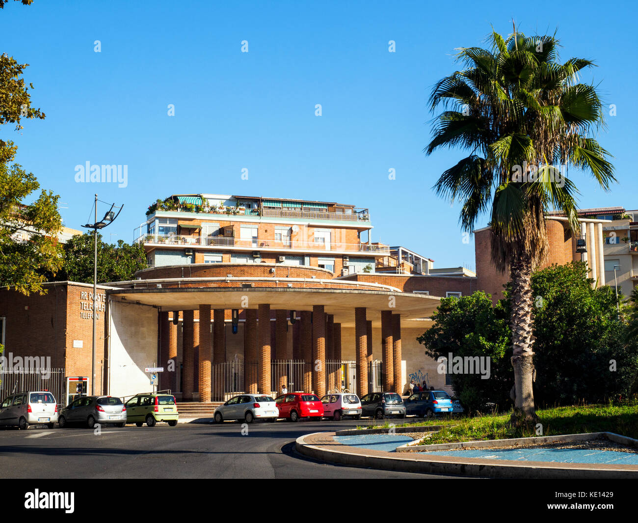 Bureau de poste central à Ostia lido - Rome, Italie Banque D'Images