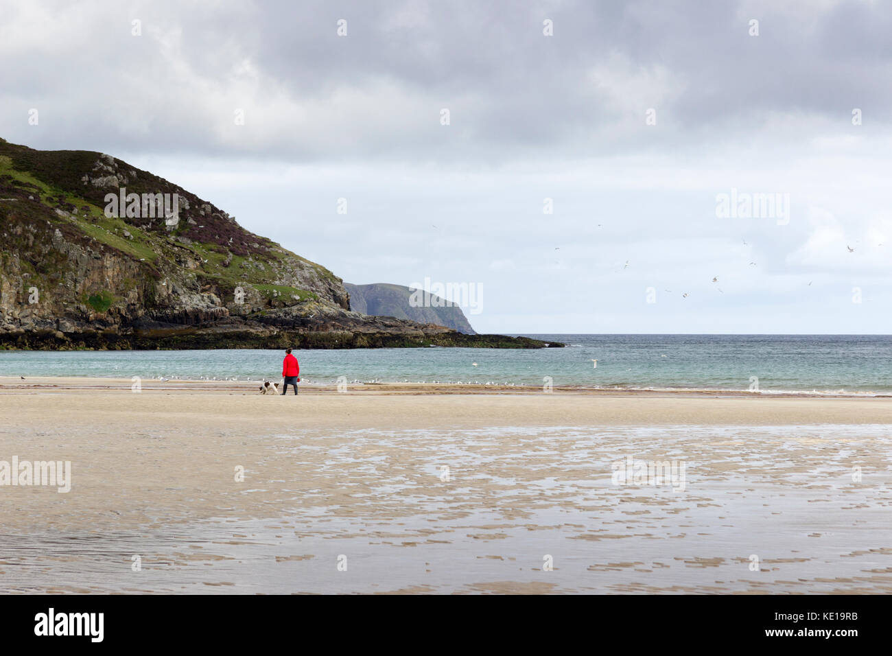 Garry Beach, North Tolsta, Isle Of Lewis, Western Isles, îles Hébrides, Ecosse, Royaume-Uni Banque D'Images