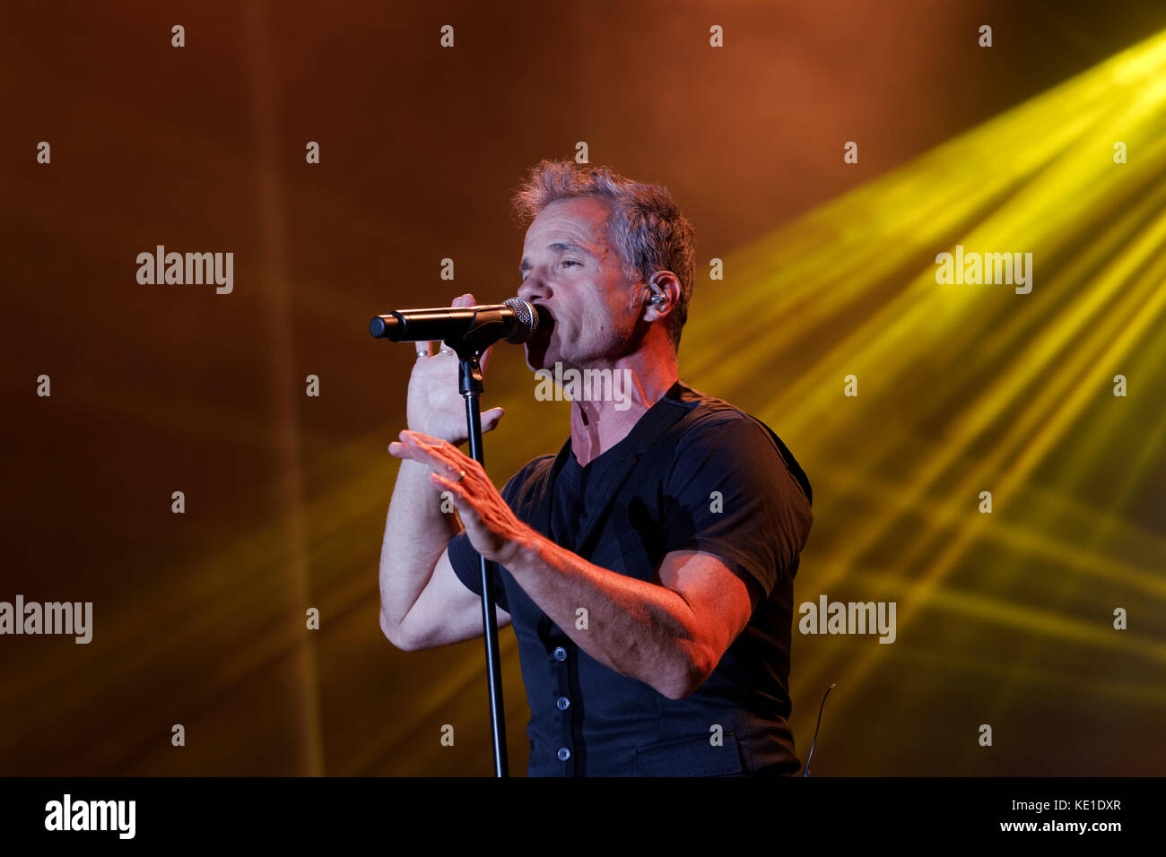 Québec,Canada. Bruno Pelletier joue sur la scène à Montréal Banque D'Images