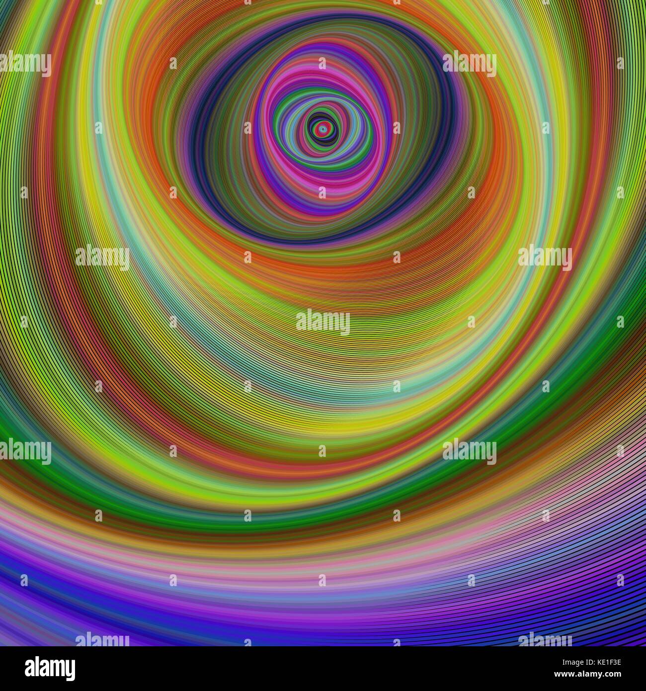 Résumé fond fractal hypnotique multicolores Illustration de Vecteur
