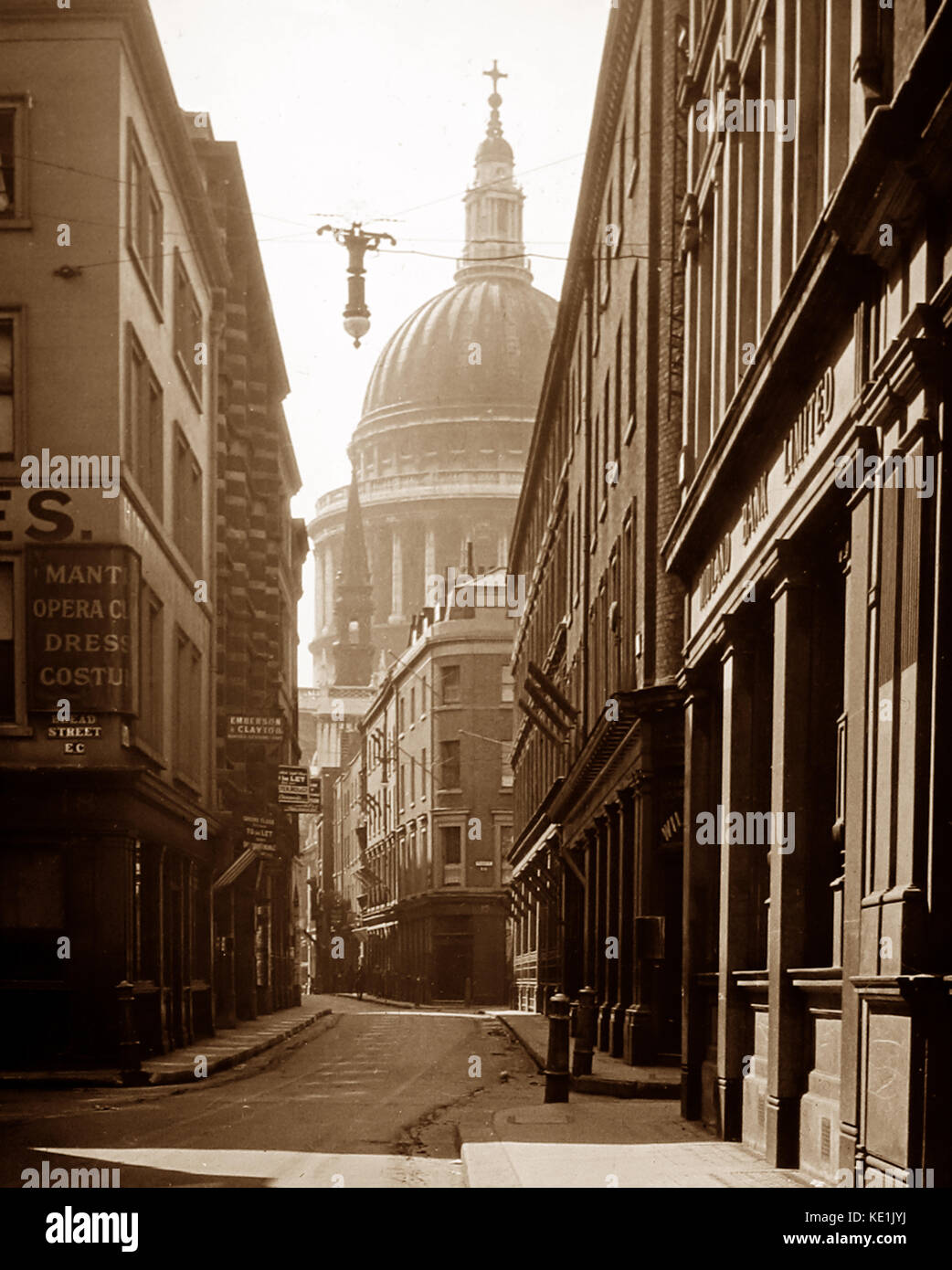 La Cathédrale St Paul de Watling Street, Londres, début des années 1900 Banque D'Images