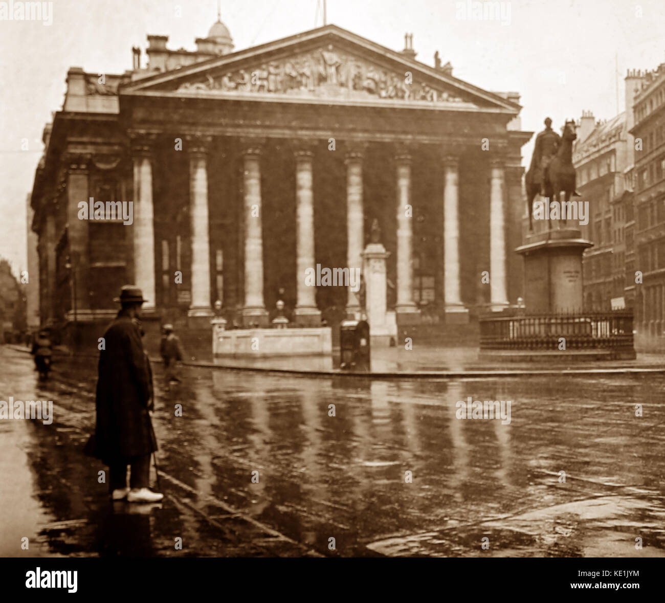Le Royal Exchange, Londres, début des années 1900 Banque D'Images