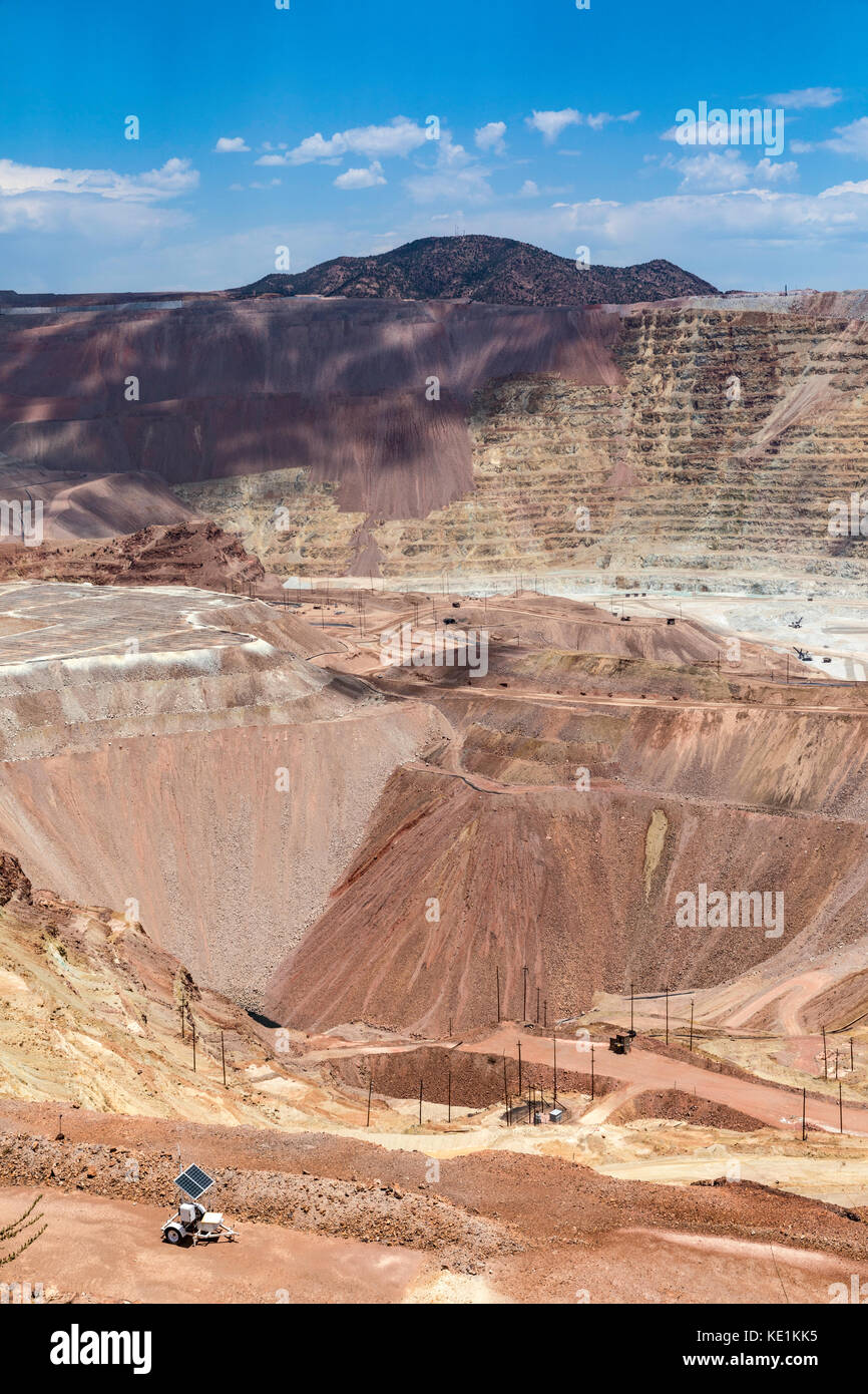 La mine de cuivre de Morenci, Graham Comté, Arizona, USA Banque D'Images