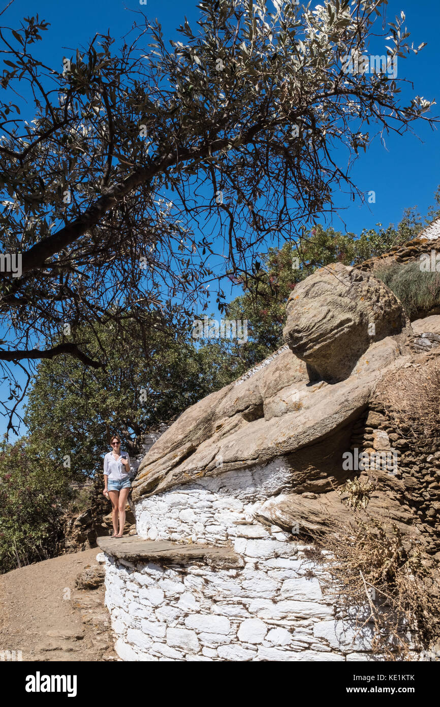 Lion de Kéa, kea Kythnos, Grèce Banque D'Images