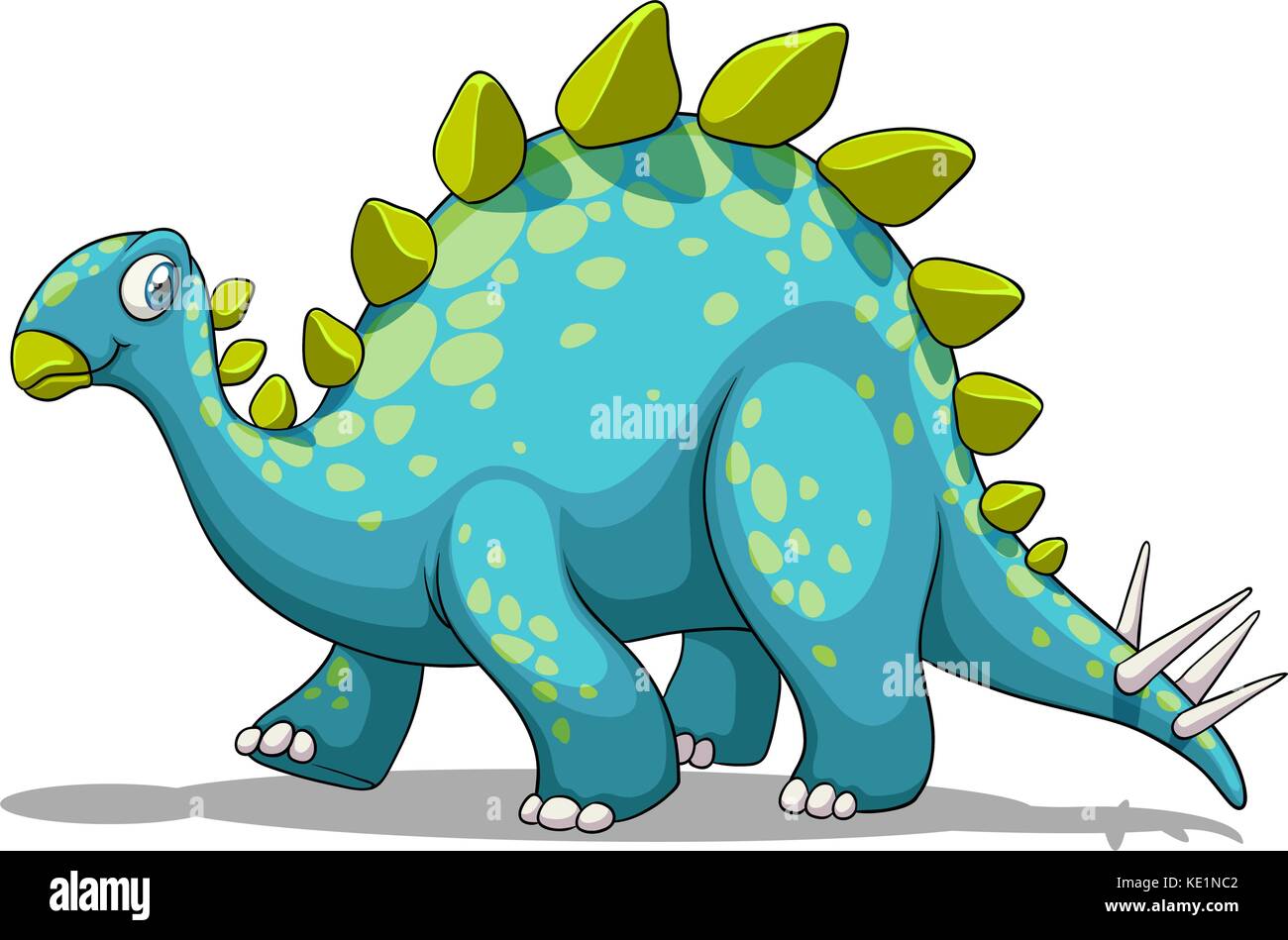 Illustration dinosaure bleu et vert Illustration de Vecteur