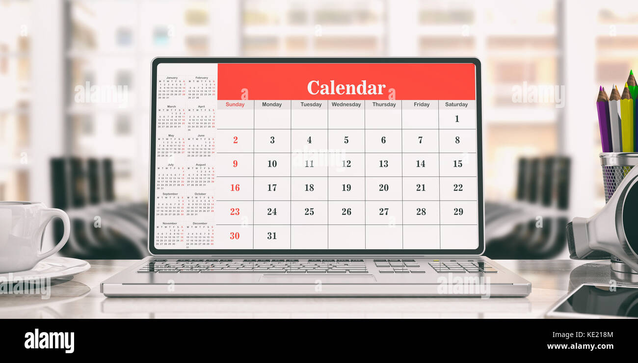 Calendrier Sur Un cran D ordinateur Portable Fond De Bureau calendrier-sur-un-cran-d-ordinateur-portable-fond-de-bureau