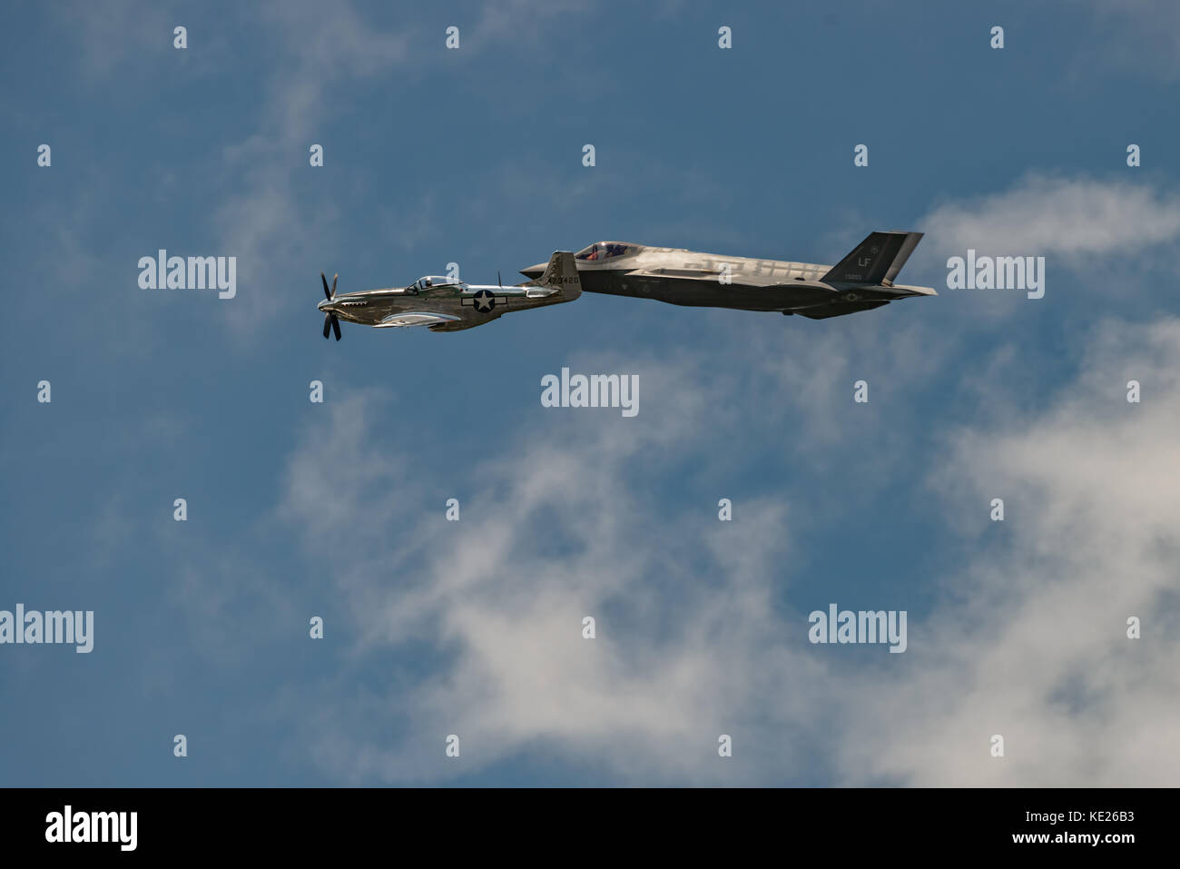 New Windsor, ny - 2 juillet 2017 : le Lockheed Martin F-35 Lightning II, mustang à partir de l'aéroport international de stewart pendant le meeting aérien de new york. Banque D'Images