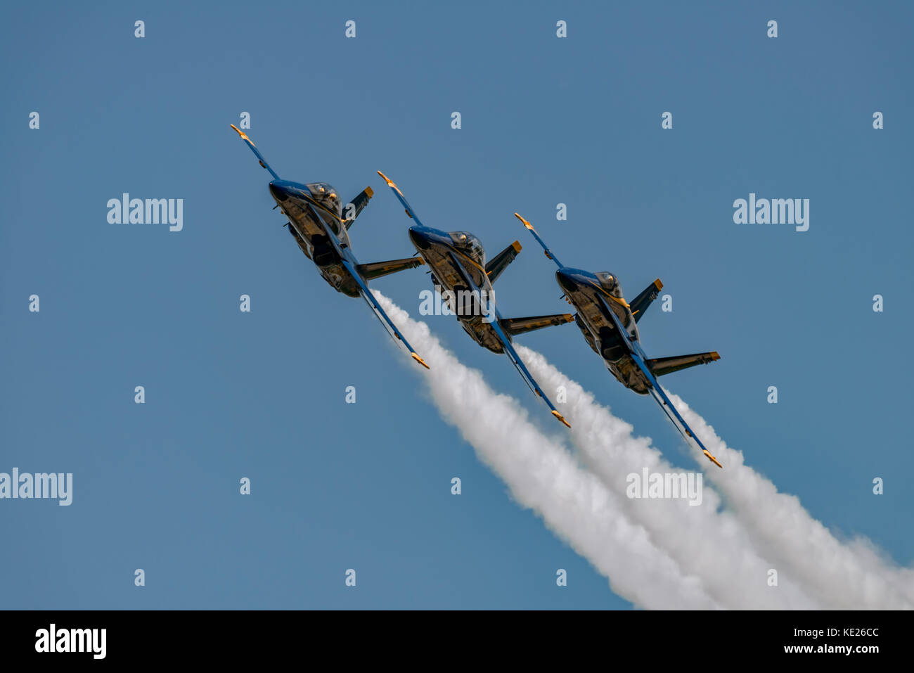 New Windsor, ny - juillet 2, 2017 : US Navy Blue angles effectuer à l'aéroport international de Stewart au cours de la new york airshow. escadron est l'officia Banque D'Images