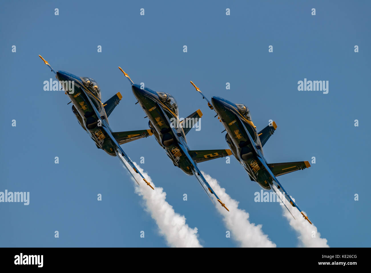New Windsor, ny - juillet 2, 2017 : US Navy Blue angles effectuer à l'aéroport international de Stewart au cours de la new york airshow. escadron est l'officia Banque D'Images