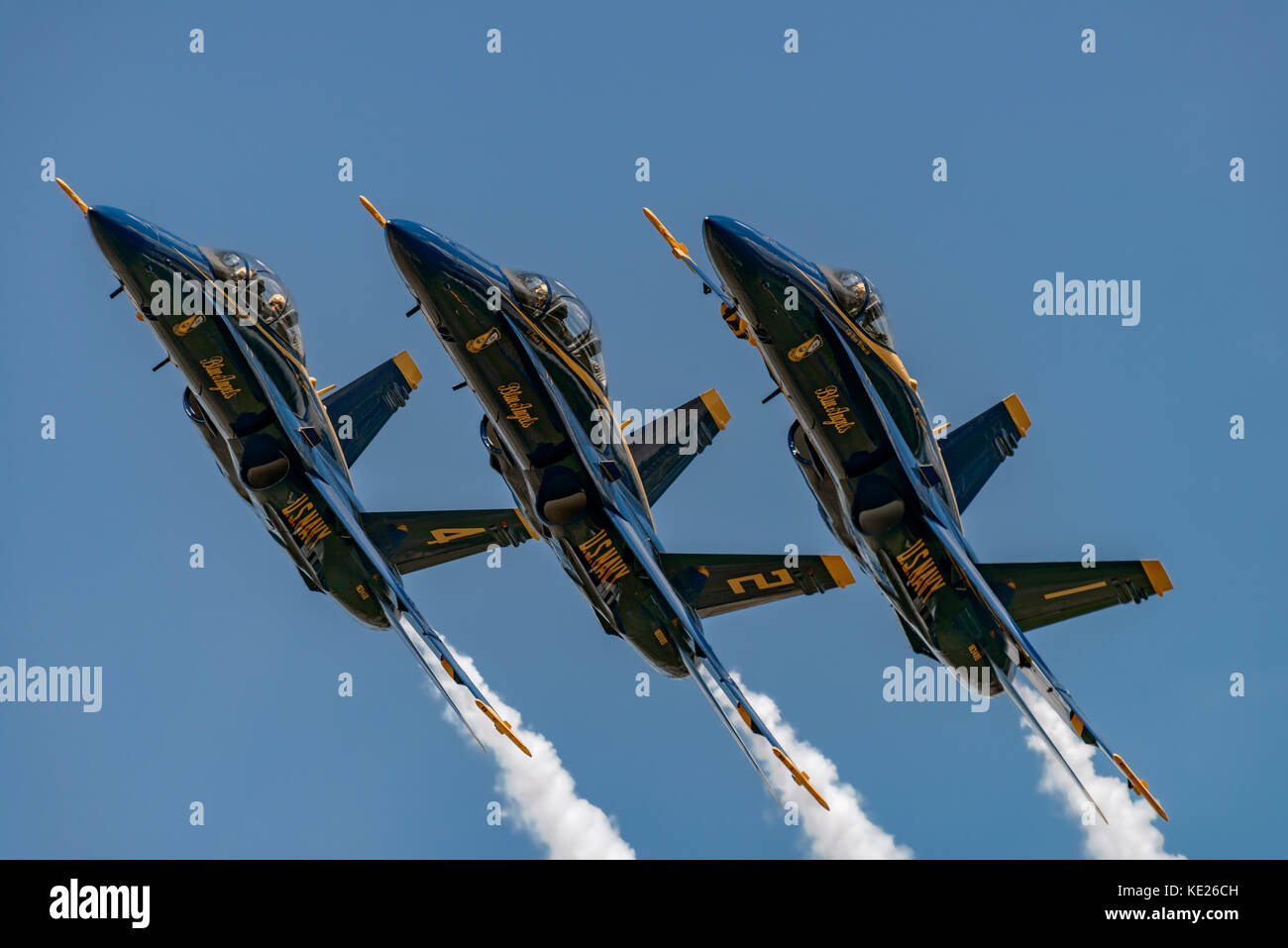 New Windsor, ny - juillet 2, 2017 : US Navy Blue angles effectuer à l'aéroport international de Stewart au cours de la new york airshow. escadron est l'officia Banque D'Images