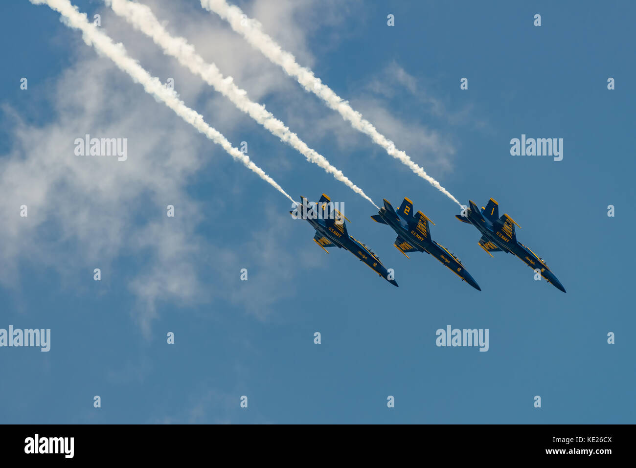 New Windsor, ny - juillet 2, 2017 : US Navy Blue angles effectuer à l'aéroport international de Stewart au cours de la new york airshow. escadron est l'officia Banque D'Images