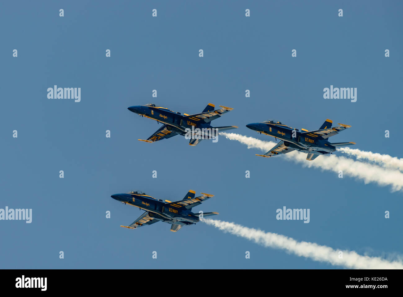 New Windsor, ny - juillet 2, 2017 : US Navy Blue angles effectuer à l'aéroport international de Stewart au cours de la new york airshow. escadron est l'officia Banque D'Images