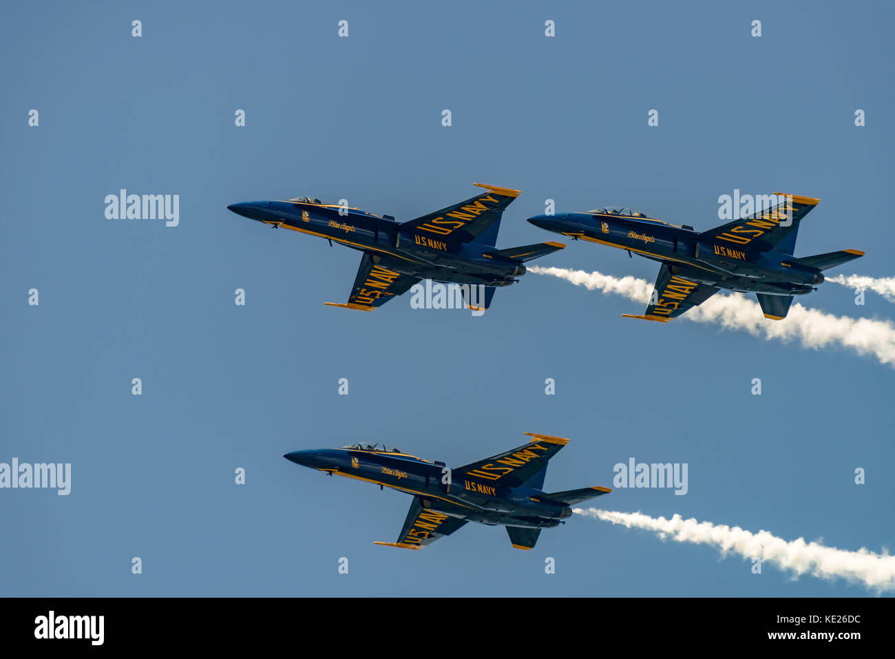 New Windsor, ny - juillet 2, 2017 : US Navy Blue angles effectuer à l'aéroport international de Stewart au cours de la new york airshow. escadron est l'officia Banque D'Images