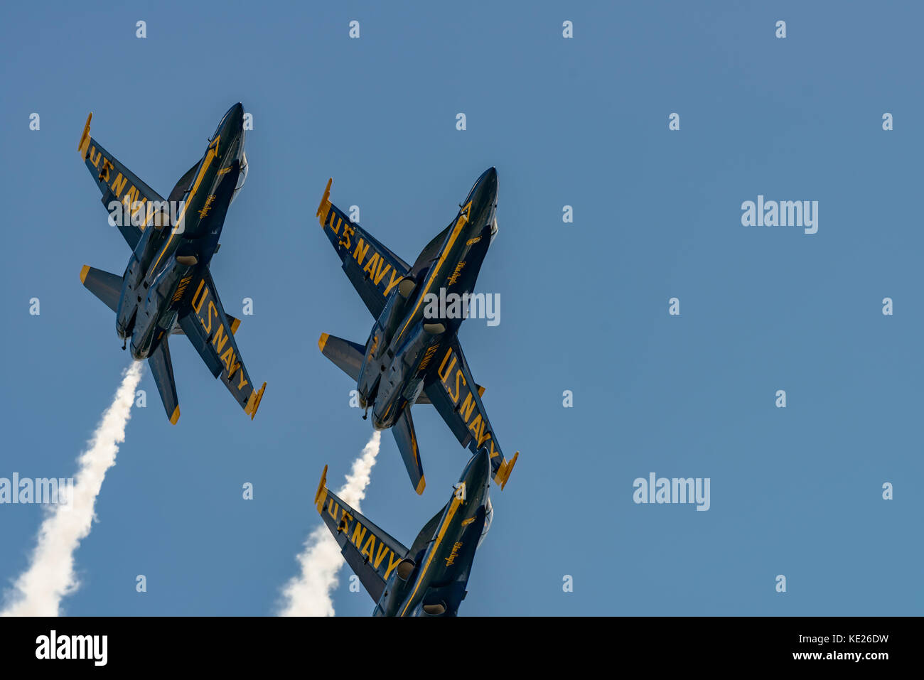 New Windsor, ny - juillet 2, 2017 : US Navy Blue angles effectuer à l'aéroport international de Stewart au cours de la new york airshow. escadron est l'officia Banque D'Images