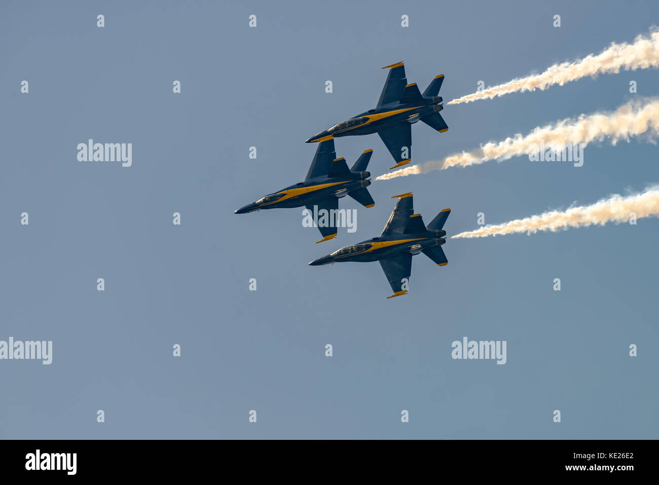 New Windsor, ny - juillet 2, 2017 : US Navy Blue angles effectuer à l'aéroport international de Stewart au cours de la new york airshow. escadron est l'officia Banque D'Images