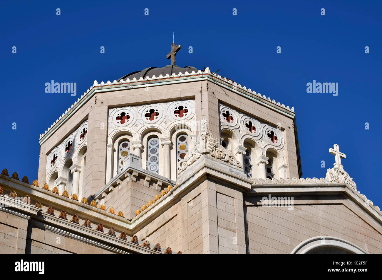 La Cathédrale métropolitaine d'Athènes, Grèce Banque D'Images