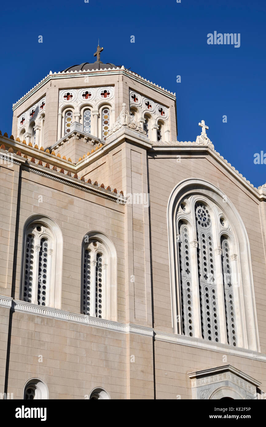 La Cathédrale métropolitaine d'Athènes, Grèce Banque D'Images