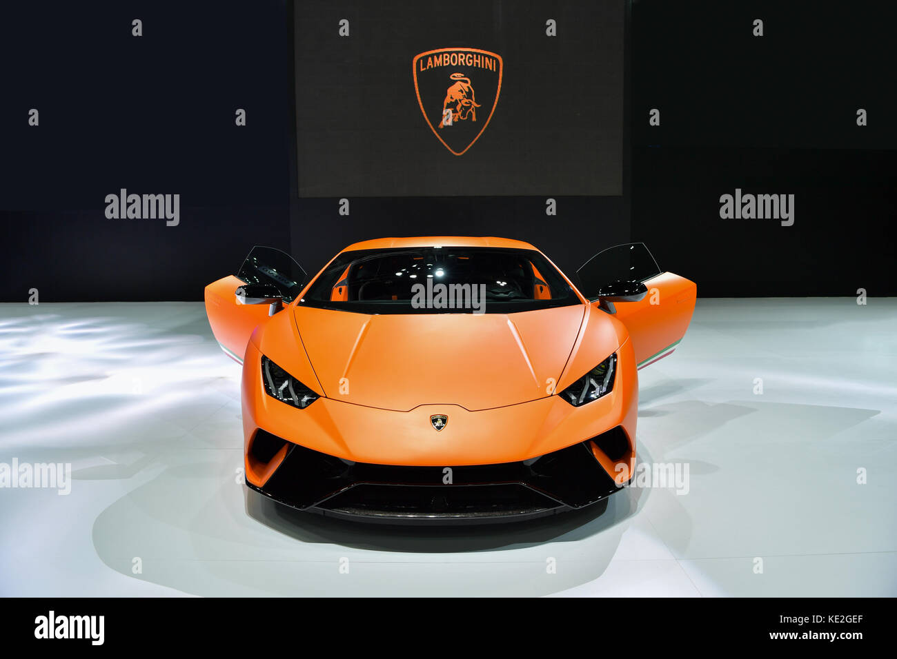 NONTHABURI - 28 mars : Ouragan Lamborghini Performante voiture sur l'affichage à la 38e International Salon automobile de Bangkok Thaïlande 2017 Le 28 mars, 2017 Non Banque D'Images