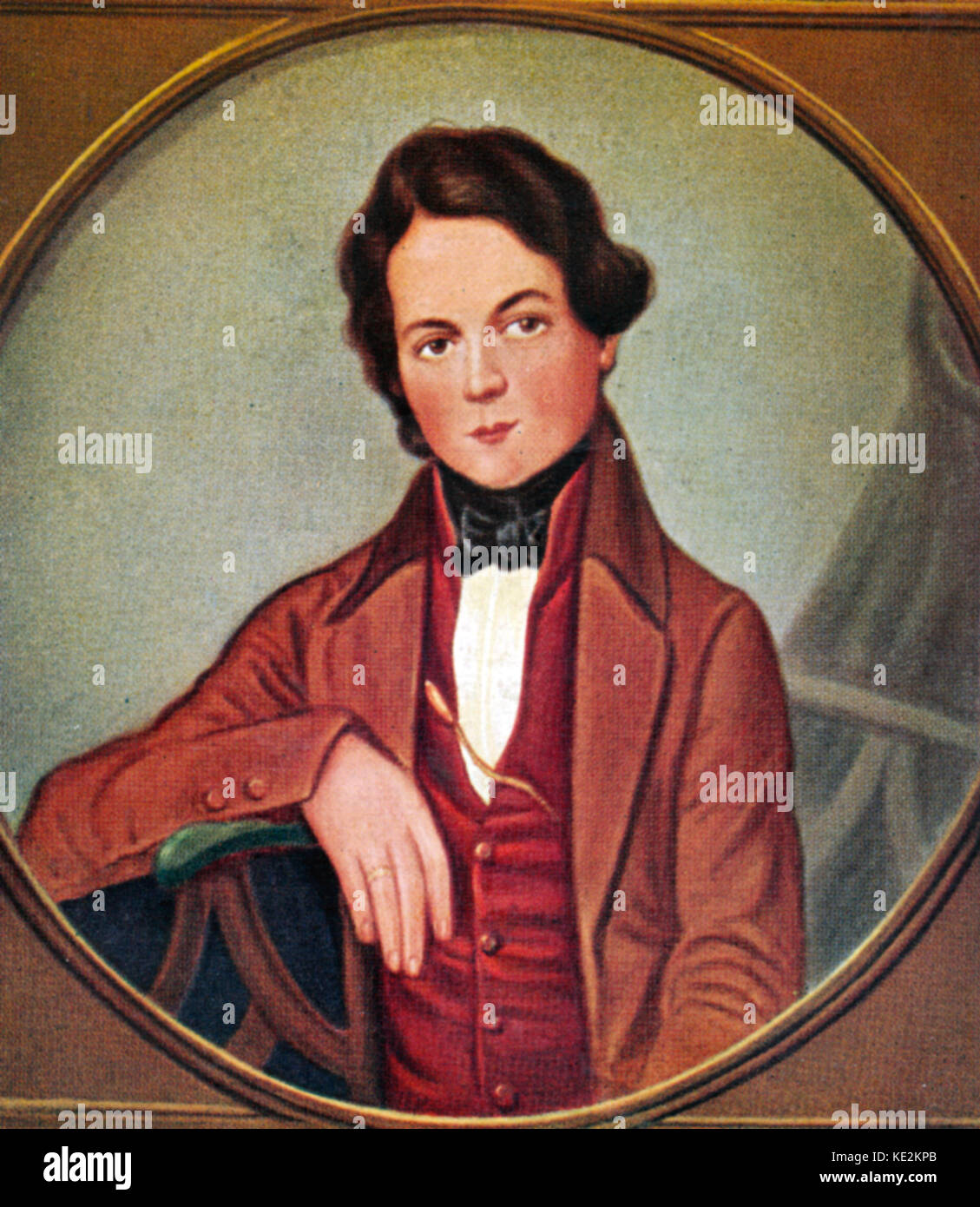 Robert Schumann. Portrait du compositeur allemand. 8 juin 1810 - 29 juillet 1856 Banque D'Images