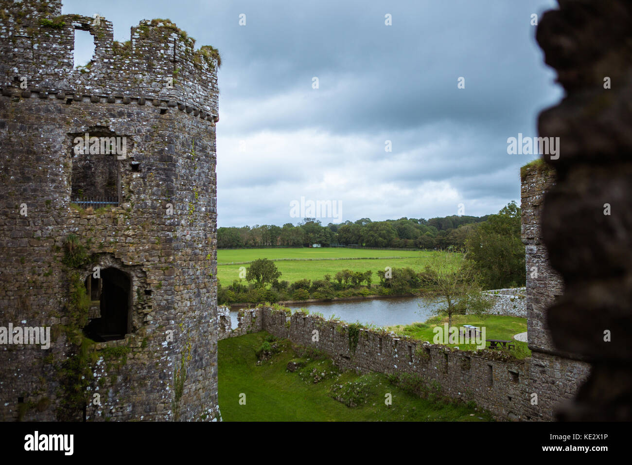 Le château de Carew Banque D'Images