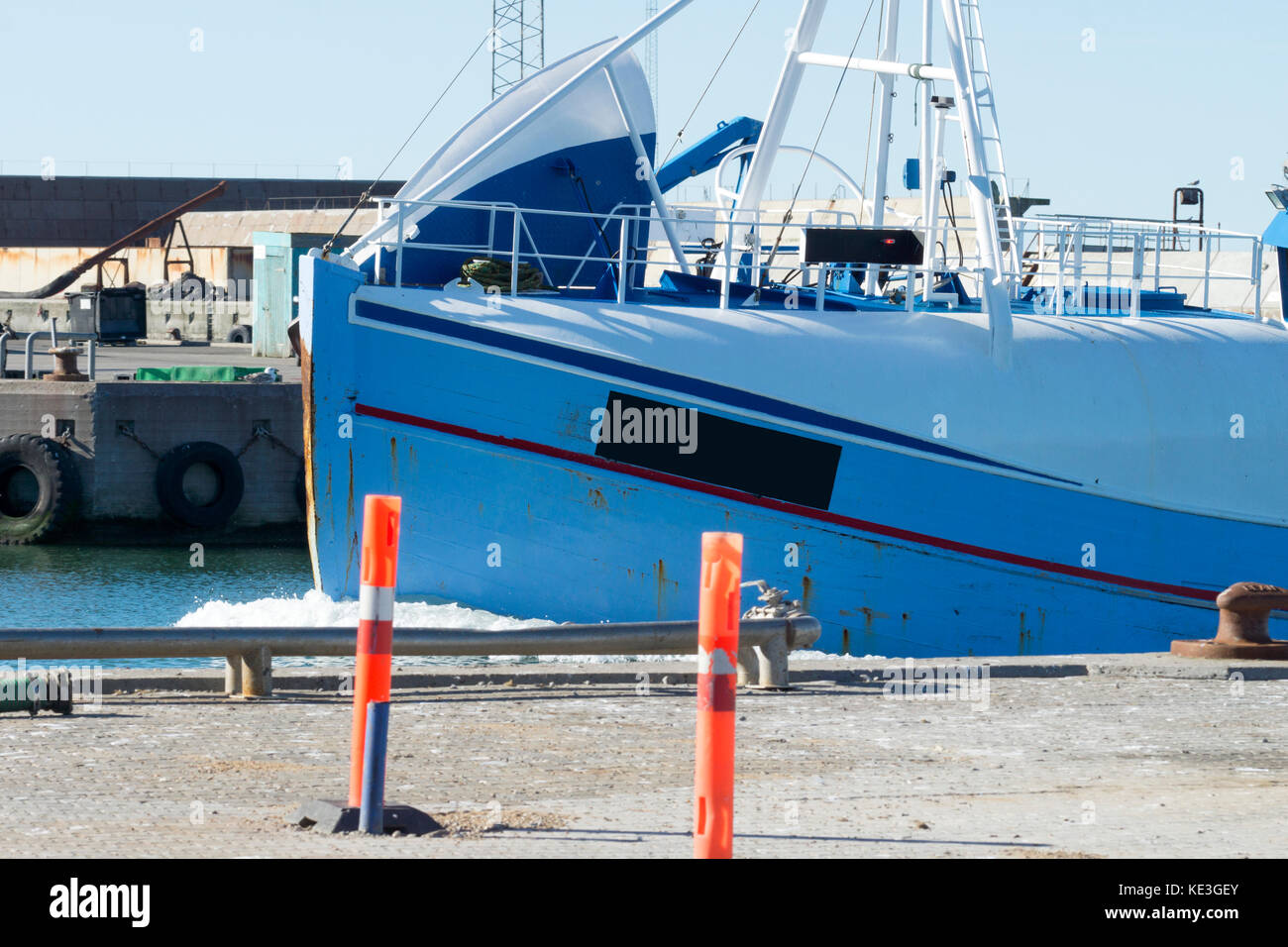 Bateau de pêche au Danemark bateau de pêche dans le port de Hanstolm Danemark Banque D'Images