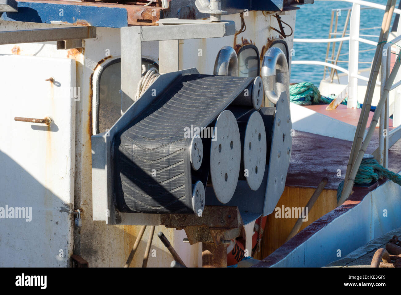 Bateau de pêche au Danemark bateau de pêche dans le port de Hanstolm Danemark Banque D'Images