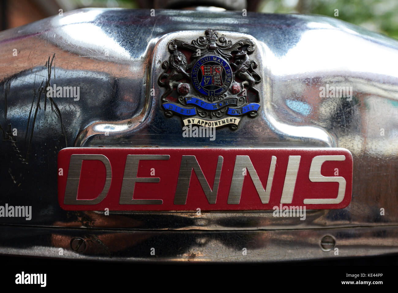 Un vieux Dennis fire engine à Hong Kong. Banque D'Images