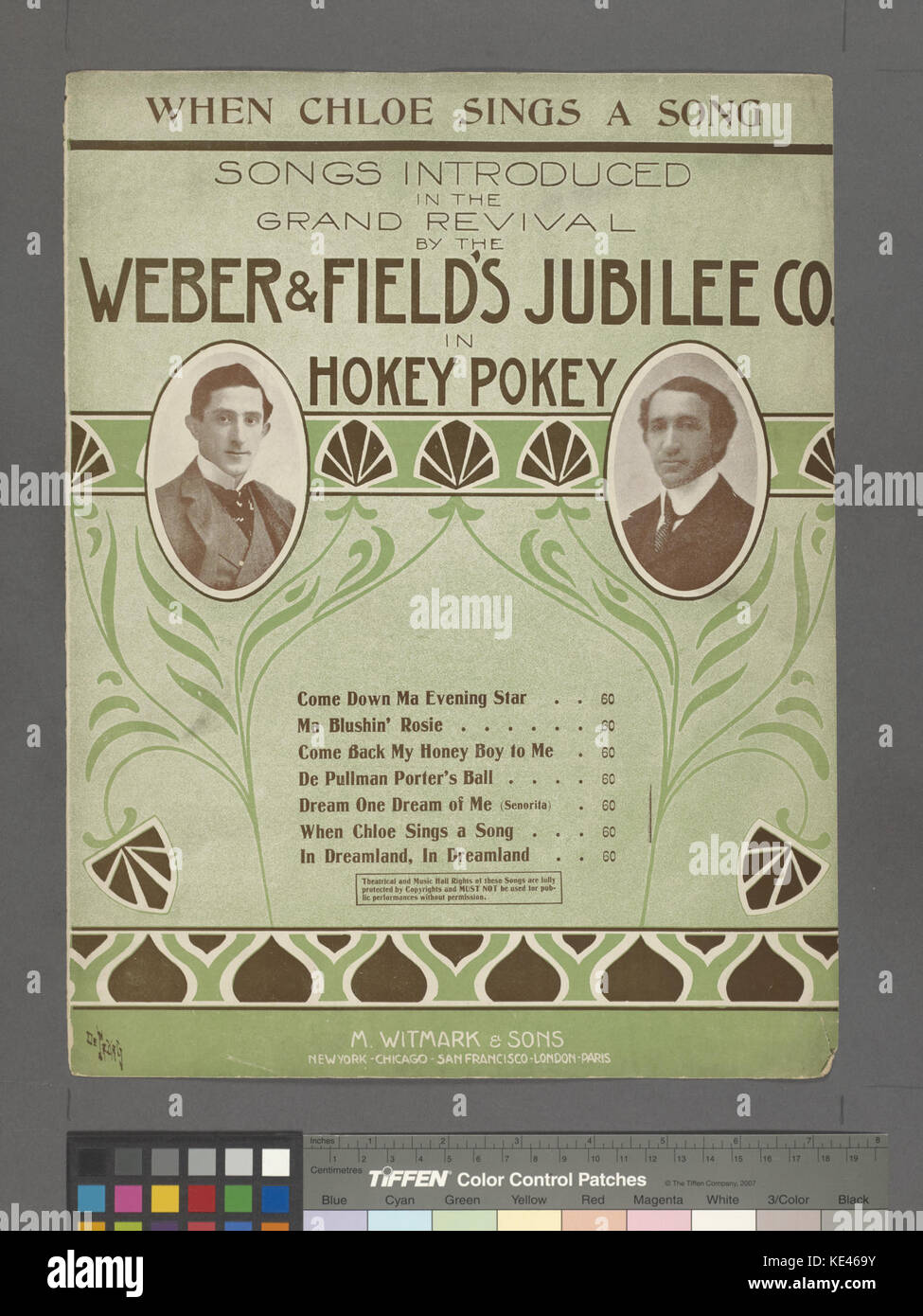 Quand Chloé chante une chanson (NYPL Hadès 6095471256665) Banque D'Images