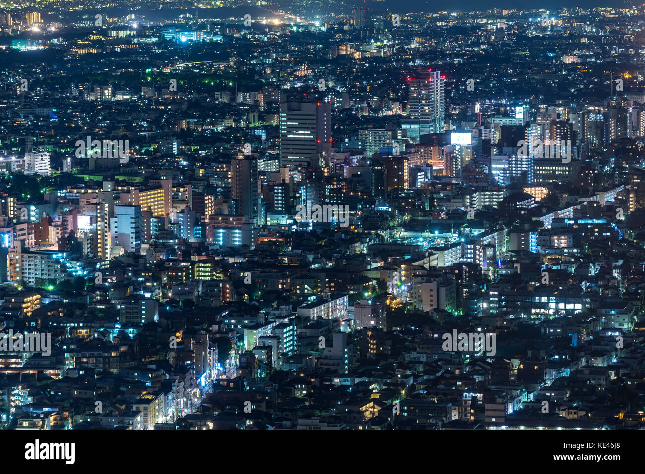 Belle Vue de nuit Tokyo Metropolitan Government Office Banque D'Images