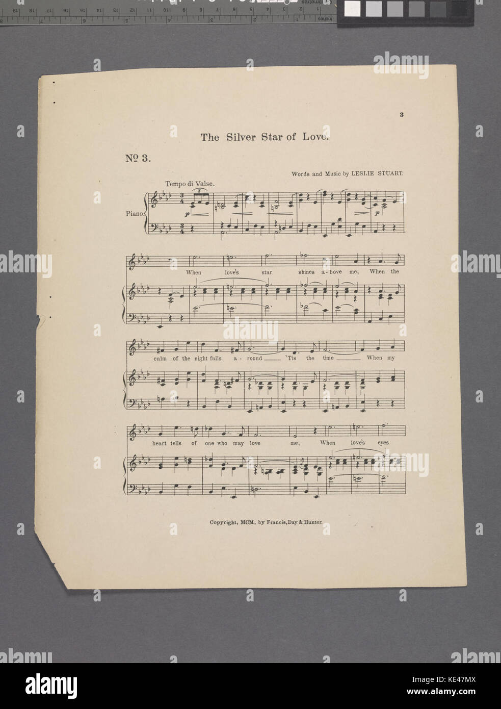 Le Silver Star d'amour (NYPL Hadès 6090161945401) Banque D'Images