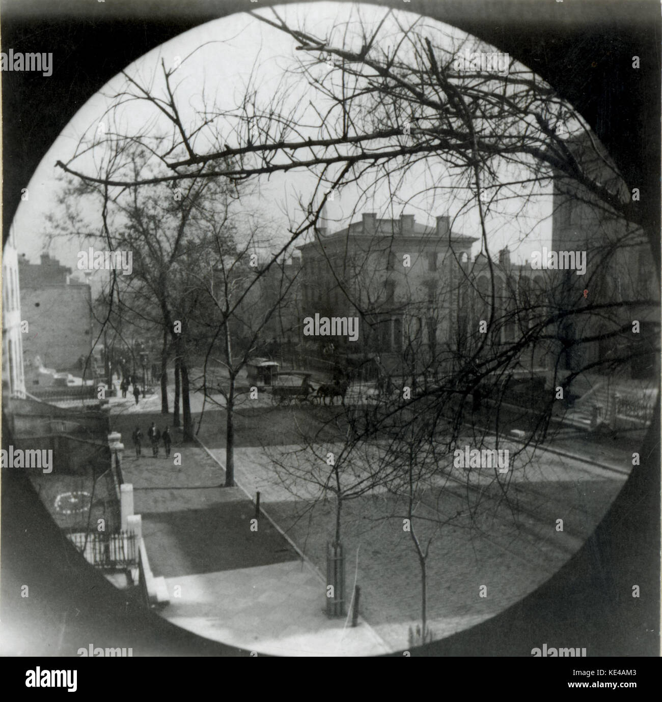 Washington Avenue, à l'est à partir de la dix-septième Street Banque D'Images